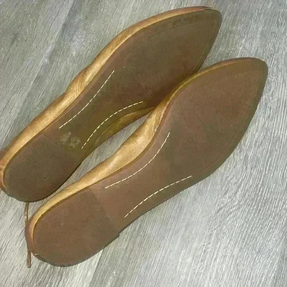 FRYE REGINA Brown Leather Pointed Toe Ballet Flats Women’s size 9M - Picture 6 of 9